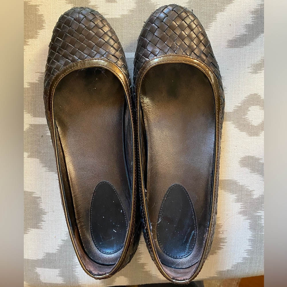 Coke Haan Nike Brown Woven Leather Shoe Sz 9